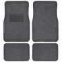 MT-120-MG: MOTOR TREND® INTERLOCK CARPET FLOOR MAT 4 PC. SET - MEDIUM GRAY - BDK USA