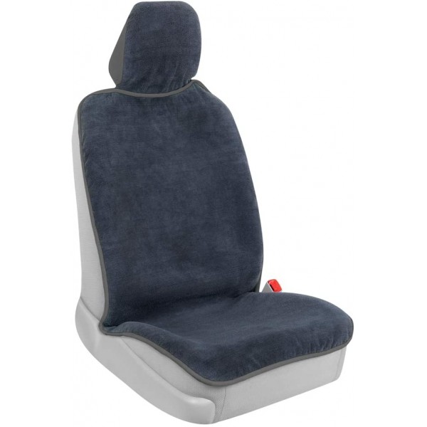 ST-002: ULTRA-FIT SEAT TOWEL AUTO SEAT COVER WITH GRAY PIPING - BDK USA