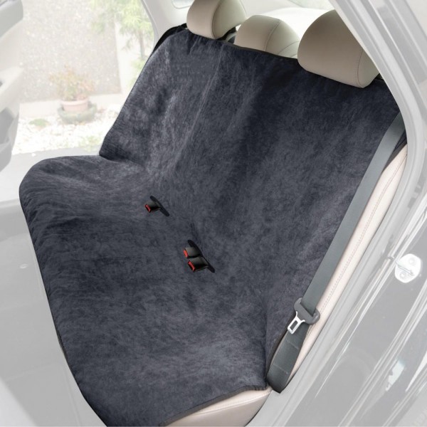 ST-101: ULTRA-FIT REAR SEAT TOWEL AUTO SEAT COVER WITH BLACK PIPING - BDK USA