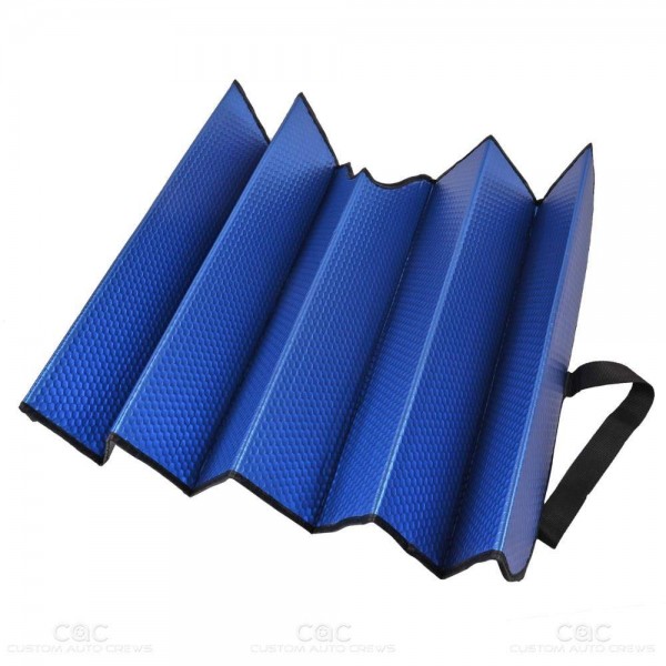 AS-311-BL: MOTOR TREND MATTE STANDARD AUTO SHADE - BLUE - BDK USA