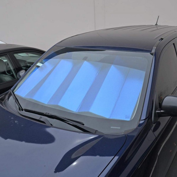 AS-312-BL: MOTOR TREND MATTE JUMBO AUTO SHADE - BLUE - BDK USA