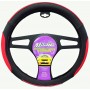 MAJ-242: FUTURO STEERING WHEEL COVER - BLACK/RED - MEDIUM - MAJIC PRODUCTS INC