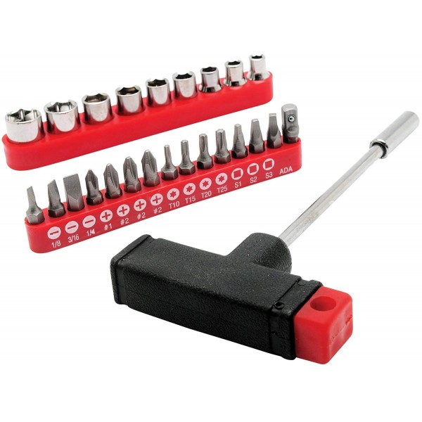 PP1413: 25 PIECE MAGNETIC T-BAR SET - PROJECT PRO TOOL TABLE